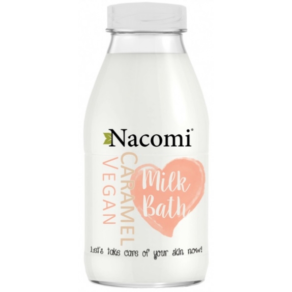 Nacomi mleczko do kąpieli - karmel 300 ml + próbka w kształcie serca GRATIS cena 29,29zł