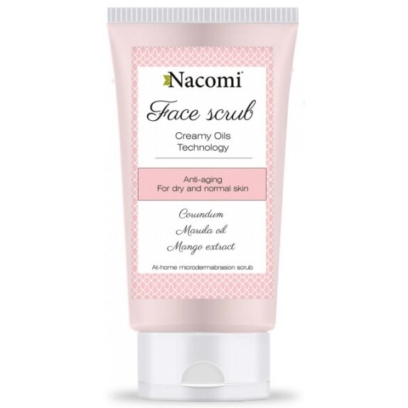 Nacomi peeling do twarzy przeciwzmarszczkowy 85 ml + próbka w kształcie serca GRATIS cena 5,39$