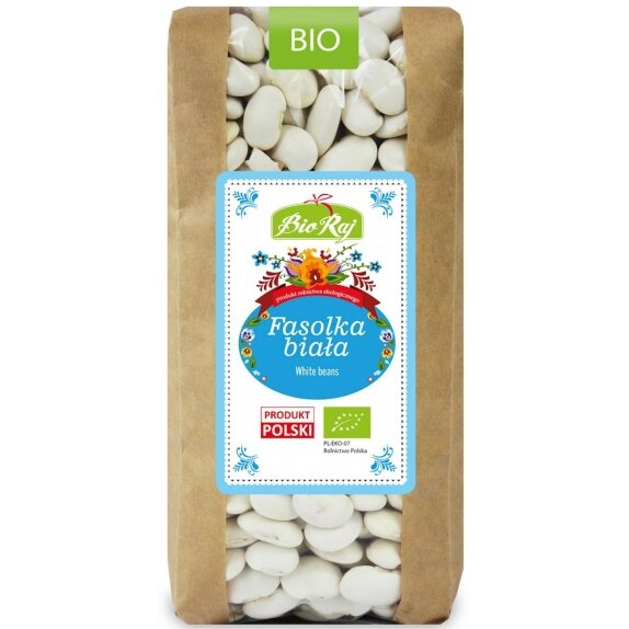 Fasolka biała 500 g BIO Bio Raj cena 10,60zł