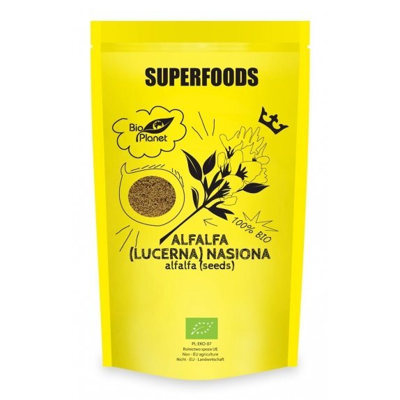 Alfalfa (lucerna) nasiona BIO 200 g Bio Planet cena 10,40zł