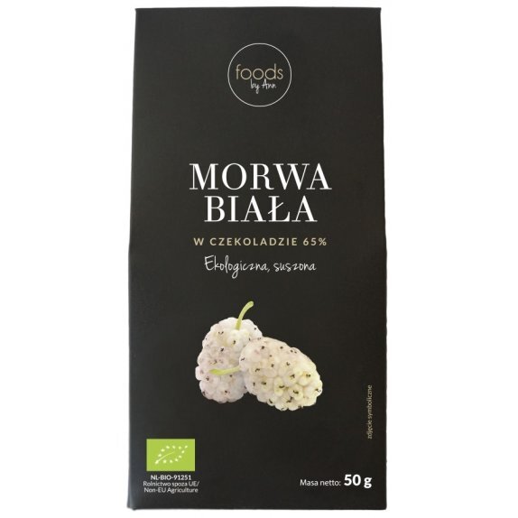 Ekologiczna morwa biała w czekoladzie 50 g by Ann cena €3,08