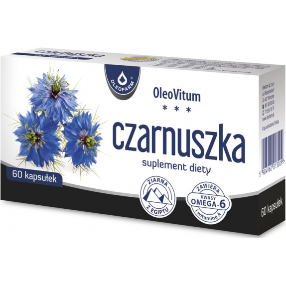 Czarnuszka 60 kapsułek Oleofarm cena 23,90zł