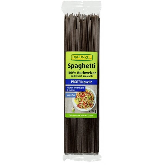 Makaron gryczany spaghetti bezglutenowy 250 g BIO Rapunzel cena 14,19zł