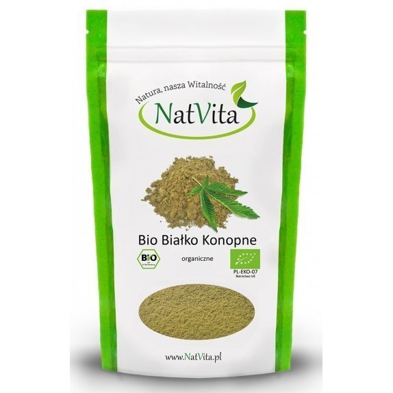 Konopne białko 50% 300 g Natvita cena 46,09zł
