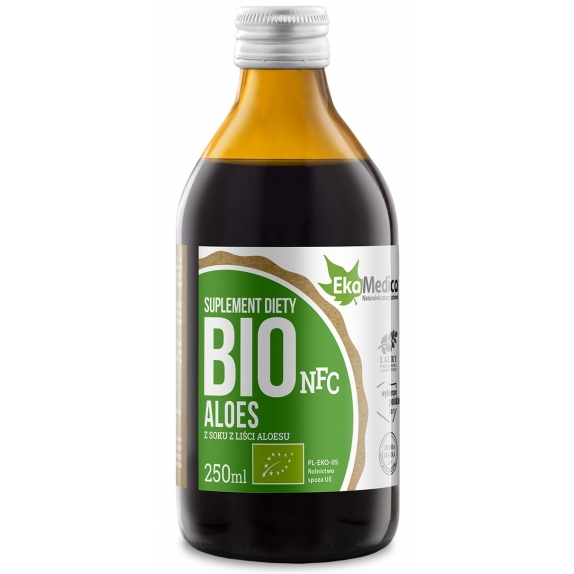 EkaMedica sok z aloesu 100% 250 ml BIO cena 15,90zł