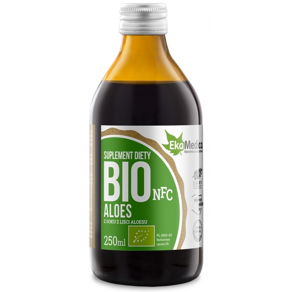 EkaMedica sok z aloesu 100% 250 ml BIO cena 4,29$