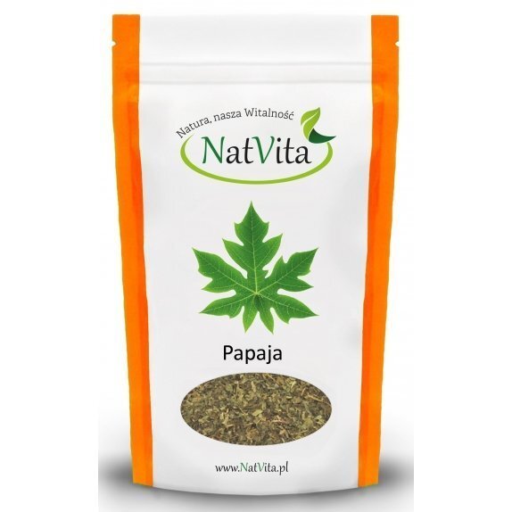 Papaja liście cięte 100 g Natvita cena 4,51$