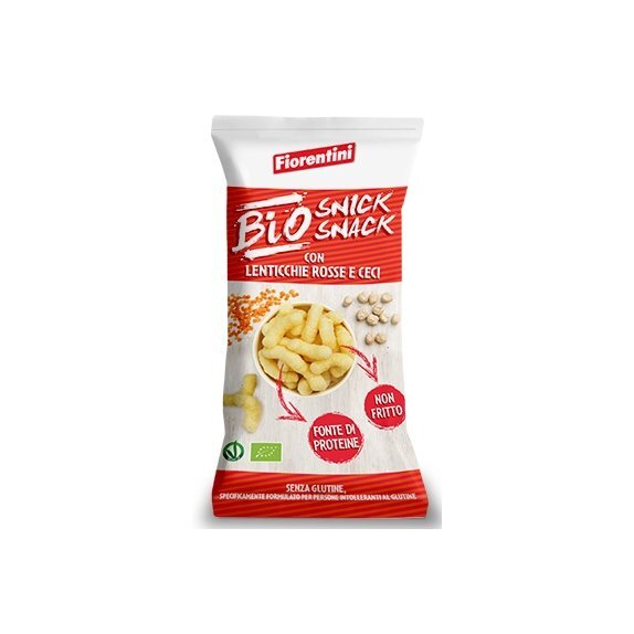 Chrupki ryżowe z soczewicą i ciecierzycą bezglutenowe BIO 45g Fiorentini cena €1,63