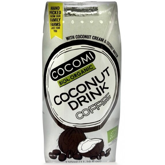 Napój kokosowy o smaku kawowym BIO 330 ml Cocomi cena 4,49zł