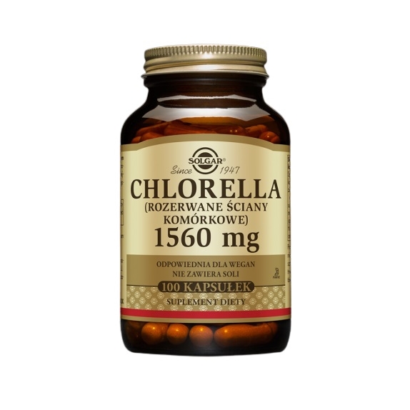 Solgar Chlorella 1560 mg 100 kapsułek cena 105,99zł