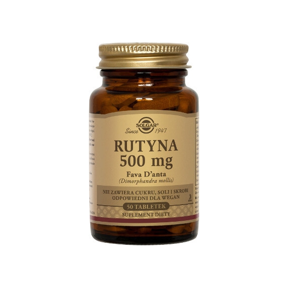 Solgar Rutyna 500 mg 50 tabletek cena 55,99zł