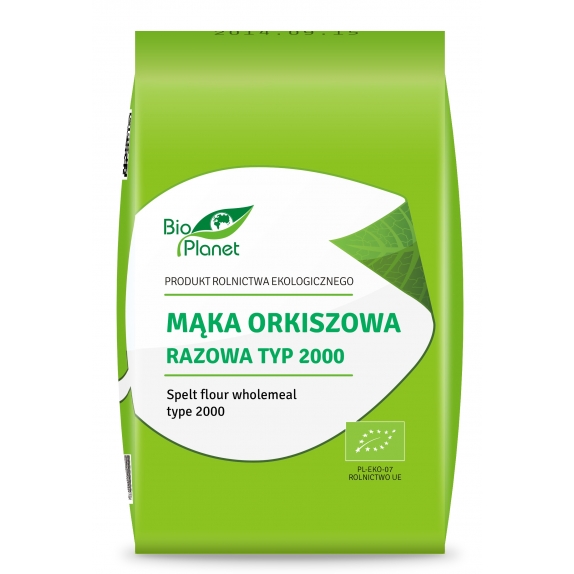 Mąka orkiszowa razowa typ 2000 500 g BIO Bio Planet  cena 6,39zł