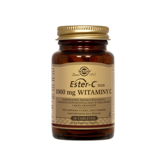 Solgar Ester-C Plus 1000 mg witaminy C 30 tabletek cena 83,50zł