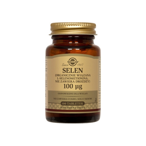 Solgar Selen 100 µg 100 tabletek cena 47,99zł