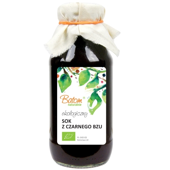 Sok z czarnego bzu 330 ml BIO Batom cena 19,59zł