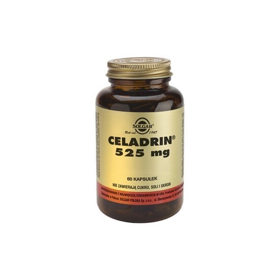 Solgar Celadrin 525 mg 60 kapsułek cena 141,09zł