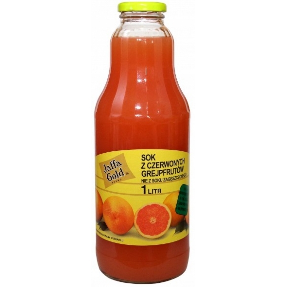 Sok z czerwonych grejfrutów 1l BIO Jaffa Gold cena 17,49zł