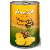Ananas plastry w soku własnym w puszce 400 g BIO Amaizin