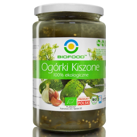 Ogórki kiszone 700 g (400g) BIO Bio Food cena 12,15zł