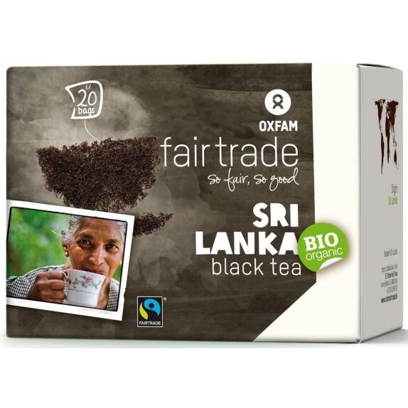 Herbata czarna ekspresowa Fair Trade 20x1,8g BIO Oxfam ft cena 10,25zł