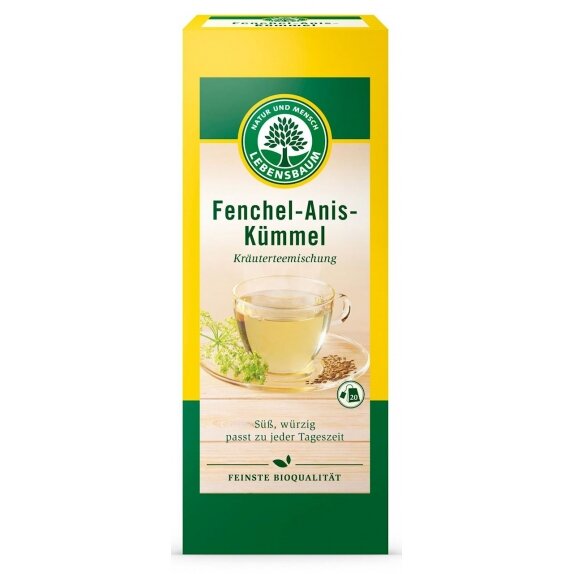 Herbatka koper włoski, anyż, kminek BIO 20x2,5 g Lebensbaum cena 11,75zł