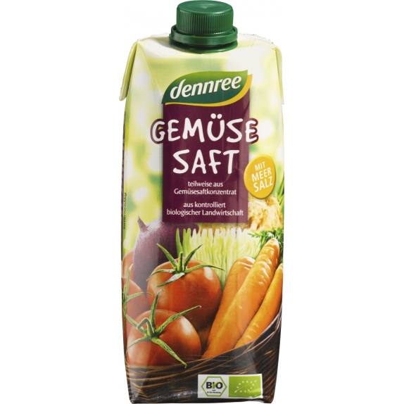 Sok wielowarzywny 500 ml BIO Dennree cena 5,41zł