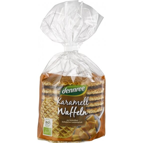 Wafle z nadzieniem karmelowym BIO 315 g Dennree cena 18,48zł