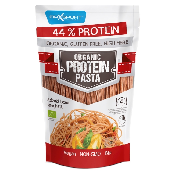 Makaron z czerwoną fasolą adzuki spaghetti bezglutenowy 200 g BIO Maxsport cena 15,99zł