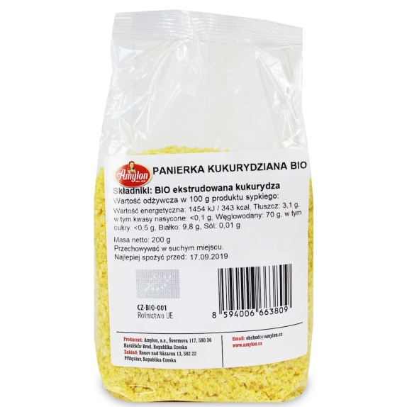 Panierka kukurydziana 200 g BIO Amylon cena 7,89zł