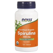 Spirulina 500 mg 100 tabletek NOW Foods 