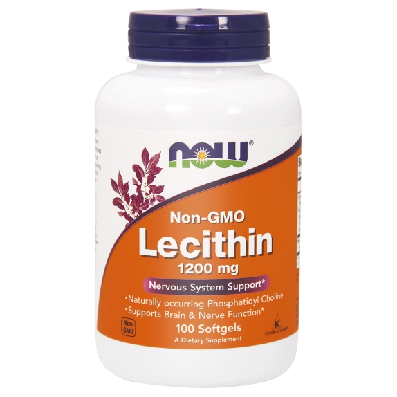 Lecytyna 1200 mg 100 kapsułek NOW Foods cena 10,50$