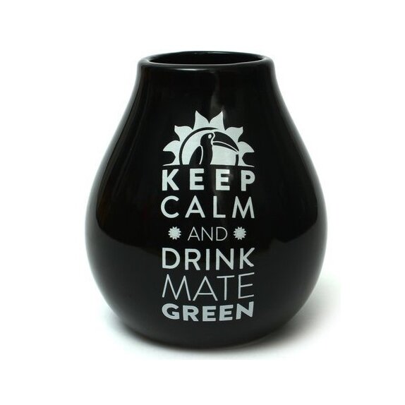Matero ceramiczne czarne 350 ml Organic Mate Green cena 19,29zł