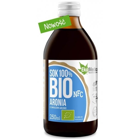 EkaMedica Sok z aronii 100% BIO 250 ml cena 14,60zł