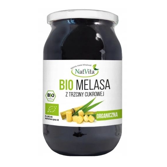 Melasa trzcinowa BIO 1200g Natvita cena €6,09