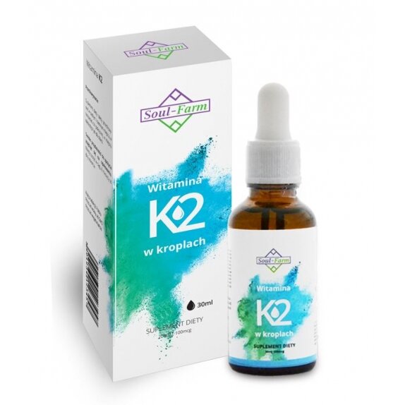 Soul Farm Witamina K2 w kroplach (100mcg) 30 ml  cena 49,39zł