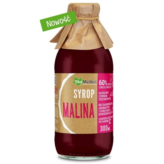 Syrop z malin 300 ml EkaMedica cena 15,96zł