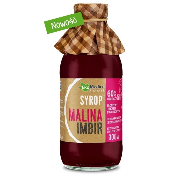 EkaMedica Syrop z malin z imbirem 300 ml cena €4,03