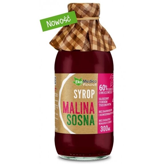 EkaMedica Syrop z malin i sosny 300 ml cena €3,78