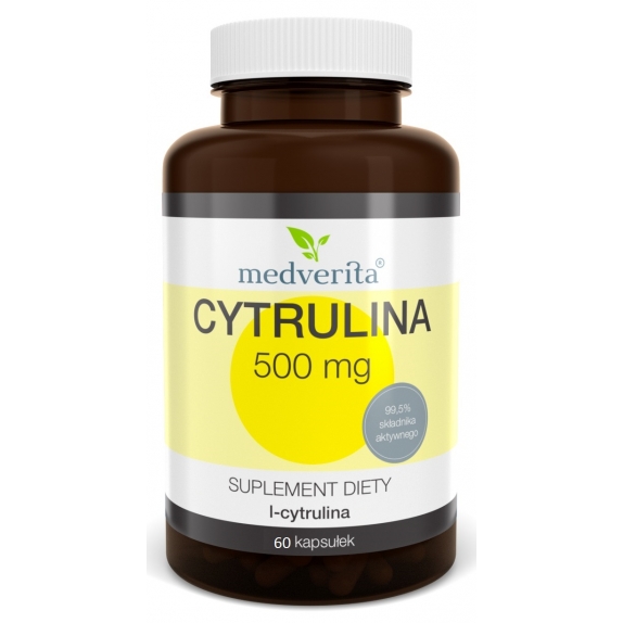 Cytrulina L-cytrulina 500 mg 60 kapsułek Medverita cena 13,90zł