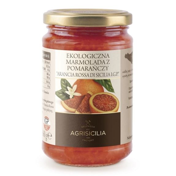 Marmolada z czerwonej pomarańczy 360 g BIO Agrisicilia cena 18,35zł