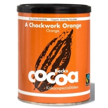 Czekolada do picia pomarańczowo-imbirowa bezglutenowa 250g BIO Becks Cocoa