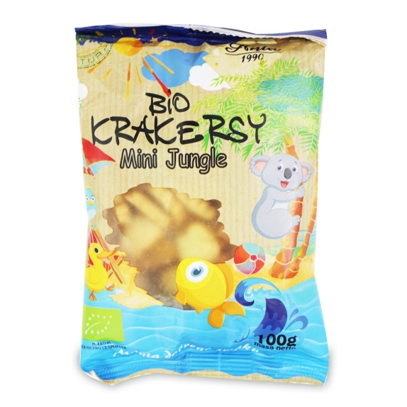 Krakersy mini jungle 100 g BIO Ania cena 5,15zł