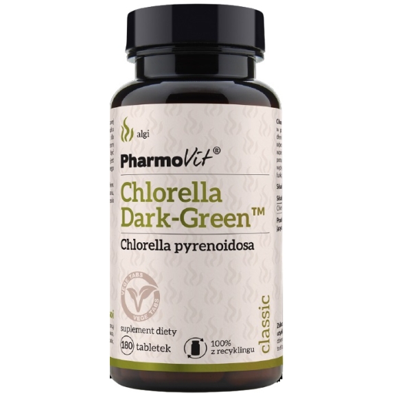 Chlorella Dark Green 180 tabletek Pharmovit cena 26,79zł