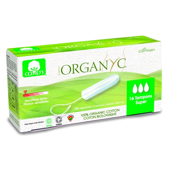 Organ(y)c tampony super 14 sztuk pogniecione opakowanie  cena €3,80