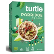 Owsianka z jagodami goji i nasionami chia bezglutenowa 400 g BIO Turtle 