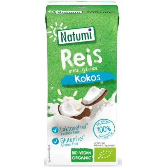Napój ryżowo-kokosowy 200 ml Natumi cena 3,62zł