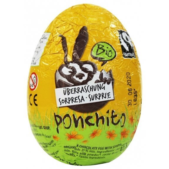Jajko niespodzianka bezglutenowe Fair Trade Bio 50 g Ponchito cena 19,85zł