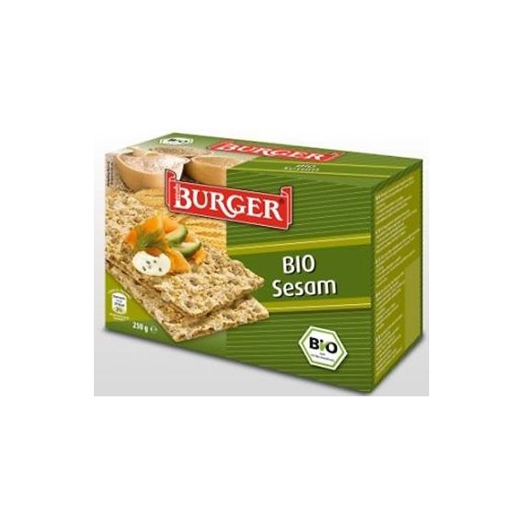 Pieczywo chrupkie żytnie razowe z sezamem 250 g BIO Burger cena 9,55zł