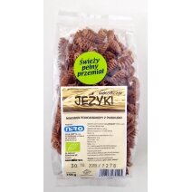 Makaron z płaskurki pełnoziarnisty jeżyki 250 g BIO Niro cena 3,75$