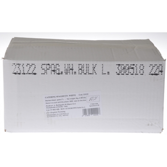 Makaron semolinowy spaghetti 6 kg BIO Horeca cena 116,85zł